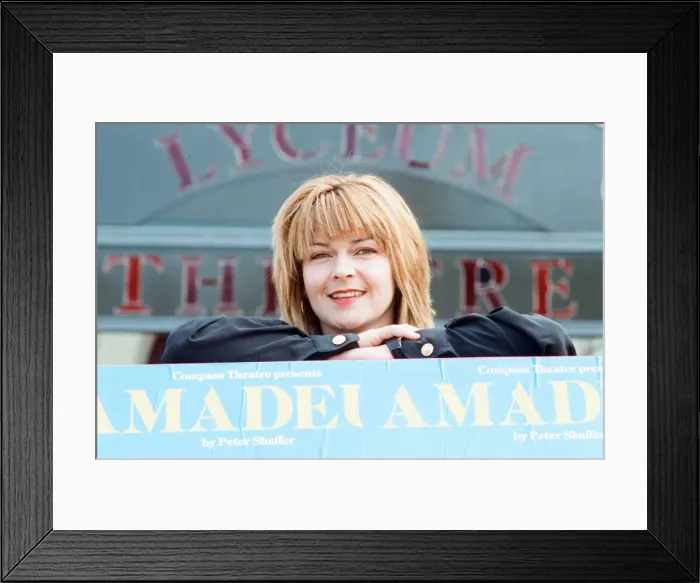 Framed Print : Toyah Willcox, Singer and Actress, pictured outside the Lyceum Theatre in Sheffield