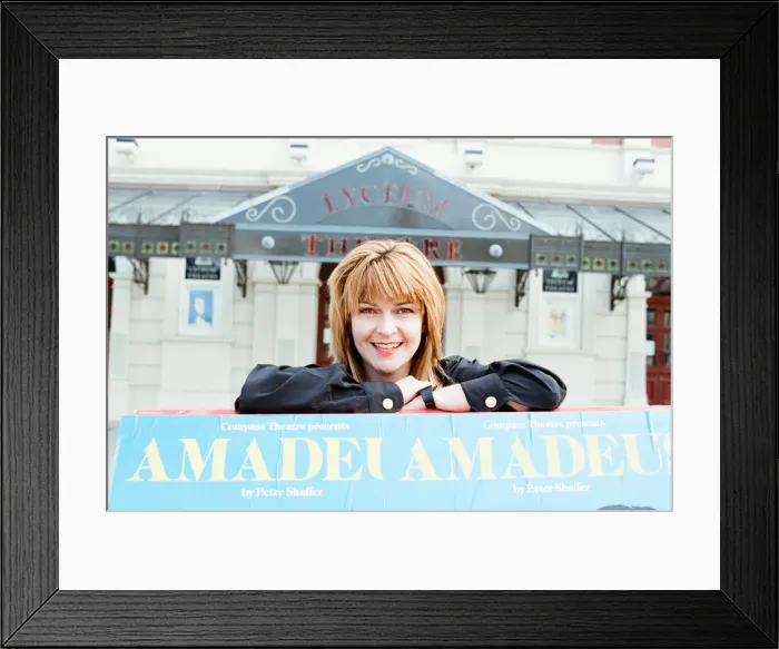 Framed Print : Toyah Willcox, Singer and Actress, pictured outside the Lyceum Theatre in Sheffield
