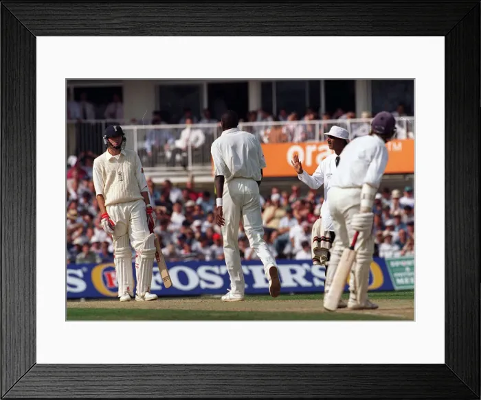 Framed Print : England v West Indies Sixth Test match at the Oval. England batsman Dominic Cork Framed Print : England v West Indies Sixth Test match at the Oval. England batsman Dominic Cork