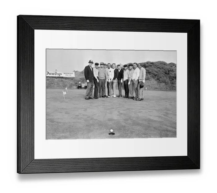 Framed Print : 1965 USA Ryder Cup Team, at the Royal Birkdale Golf Club in Southport, 5th October 1965