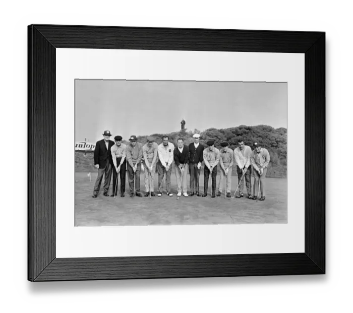 Framed Print : 1965 USA Ryder Cup Team, at the Royal Birkdale Golf Club in Southport, 5th October 1965