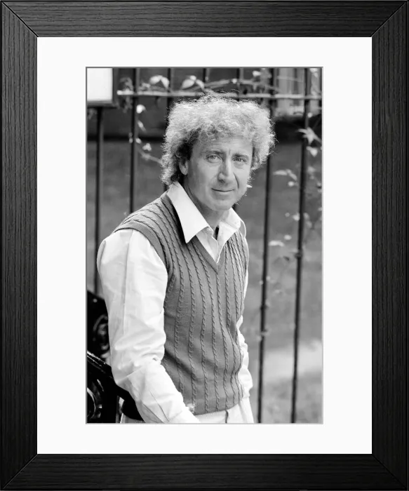 Framed Print : Gene Wilder in London 30th September 1986 Framed Print : Gene Wilder in London 30th September 1986