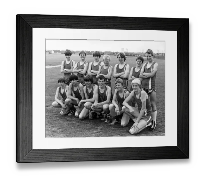 Framed Print : Brunner Comprehensive School, Billinghams second years boys