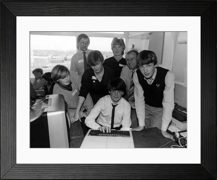 Framed Print : Pupils turned businessmen and women at Brunner Comprehensive School Framed Print : Pupils turned businessmen and women at Brunner Comprehensive School