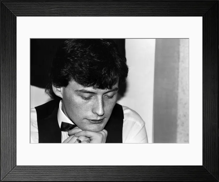 Framed Print : Snooker player Jimmy White. 19th May 1984 Framed Print : Snooker player Jimmy White. 19th May 1984