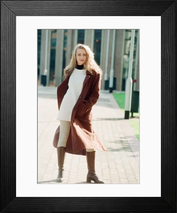 Framed Print : Model, Lindsay, Clothing, Fashion, Liverpool, 7th September 1994