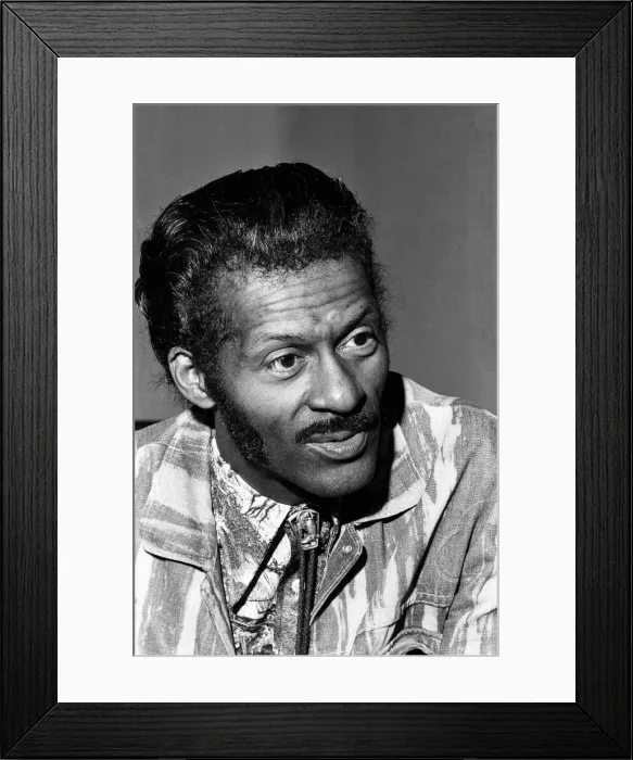 Framed Print : Chuck Berry, an American guitarist, singer and songwriter