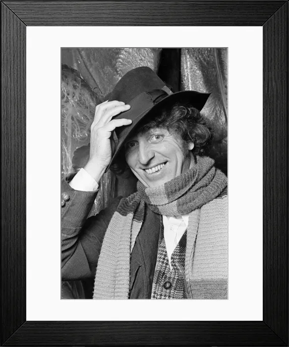 Framed Print : Tom Baker, actor who plays the fourth incarnation of The Doctor in BBC TV series Doctor
