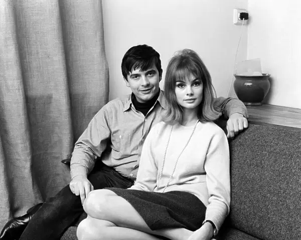 Photographer David Bailey and model Jean Shrimpton photographed at his home, London