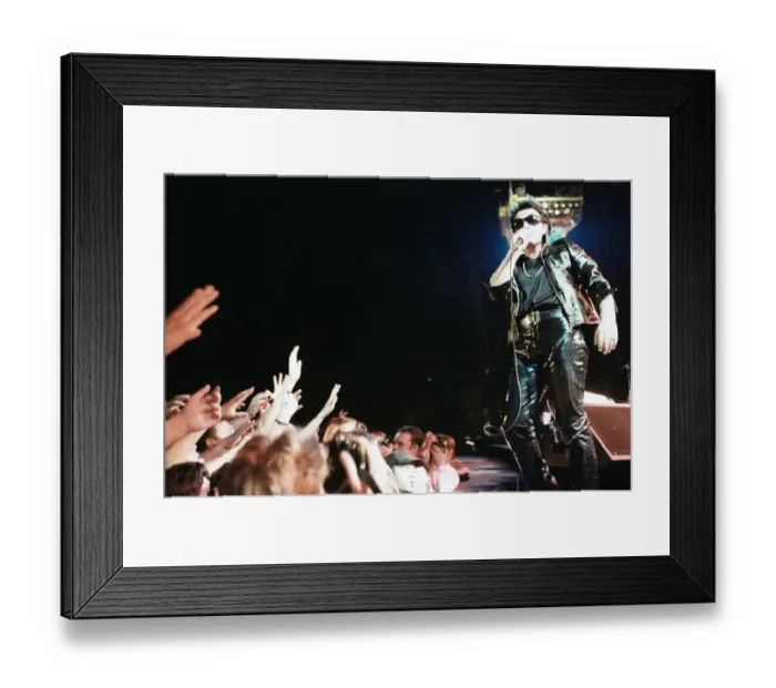 Framed Print : Rock group U2 performing on stage at the National Exhibition Centre in Birmingham Framed Print : Rock group U2 performing on stage at the National Exhibition Centre in Birmingham