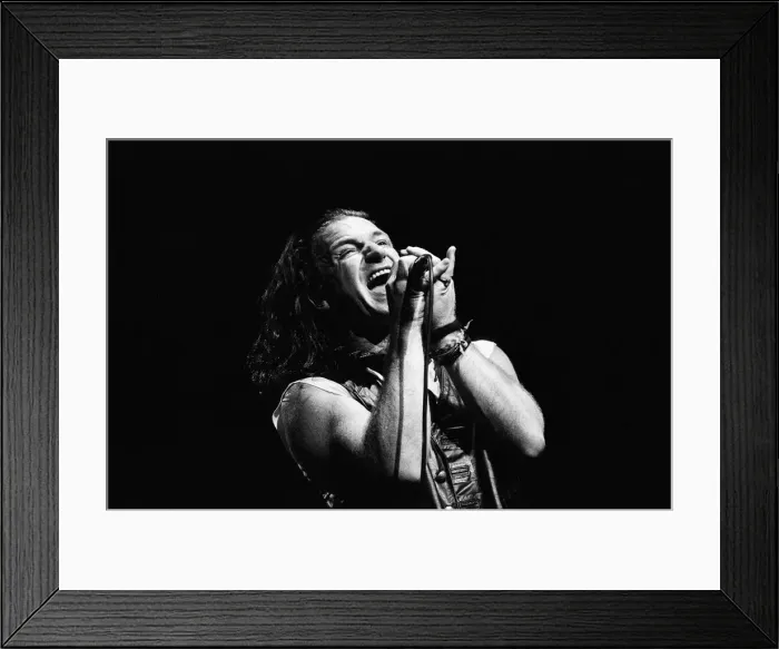 Framed Print : Rock group U2 performing on stage at the National Exhibition Centre in Birmingham Framed Print : Rock group U2 performing on stage at the National Exhibition Centre in Birmingham