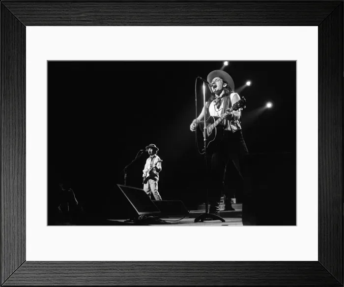 Framed Print : Rock group U2 performing on stage at the National Exhibition Centre in Birmingham