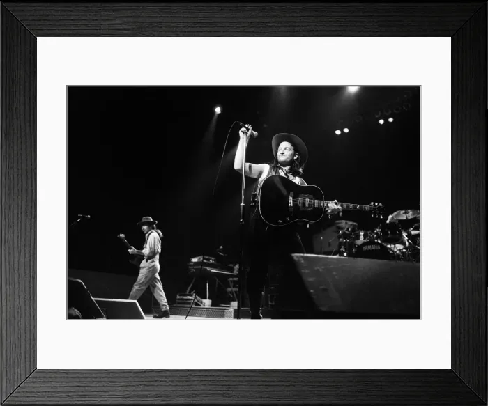 Framed Print : Rock group U2 performing on stage at the National Exhibition Centre in Birmingham Framed Print : Rock group U2 performing on stage at the National Exhibition Centre in Birmingham