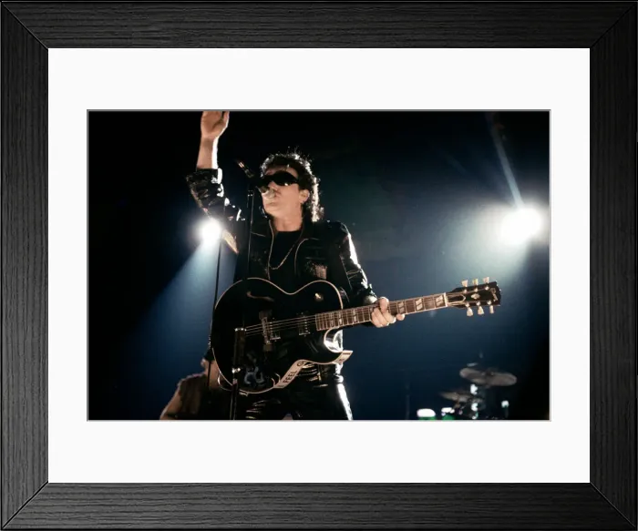 Framed Print : Rock group U2 performing on stage at the National Exhibition Centre in Birmingham Framed Print : Rock group U2 performing on stage at the National Exhibition Centre in Birmingham