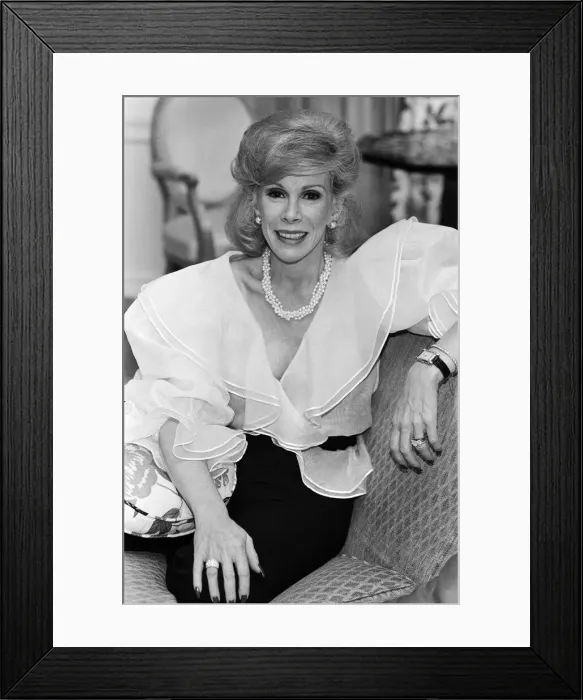 Framed Print : American Comedian Joan Rivers, 18th November 1983 Framed Print : American Comedian Joan Rivers, 18th November 1983