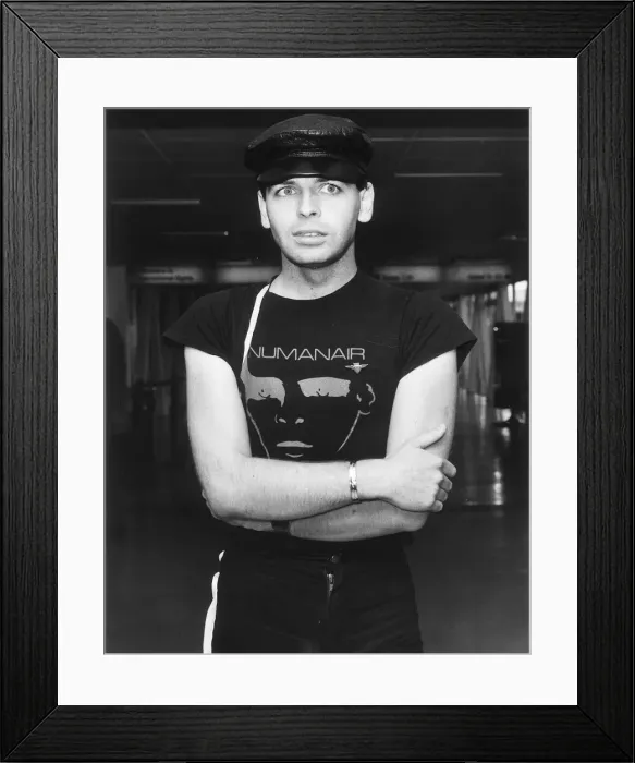 Framed Print : Gary Numan Pop star Sept 1981