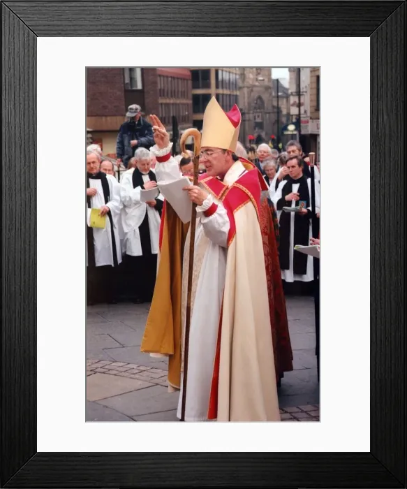 Framed Print : The enthronement of the Bishop of Newcastle, the Right Reverend Martin Wharton