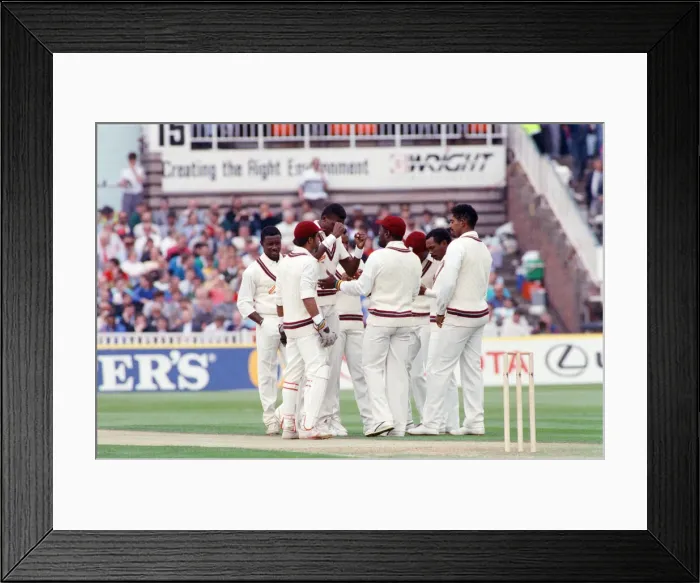 Framed Print : Texaco Trophy - 1st One Day International England v West Indies at Old Trafford