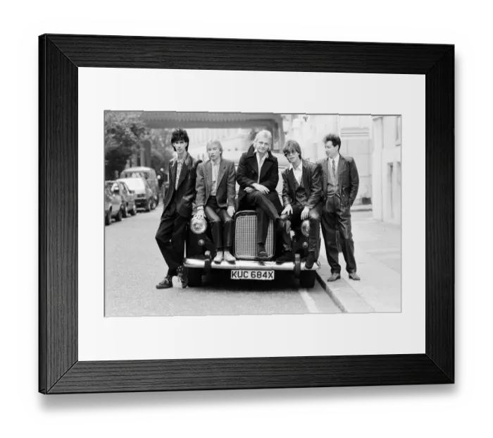 Framed Print : American group The Cars. Consisting of Rick Ocasek, Elliot Easton, Greg Harkes Framed Print : American group The Cars. Consisting of Rick Ocasek, Elliot Easton, Greg Harkes