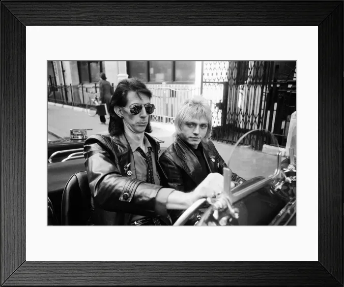 Framed Print : Lead singers with the American group The Cars Framed Print : Lead singers with the American group The Cars