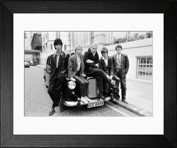 Framed Print : American group The Cars. Consisting of Rick Ocasek, Elliot Easton, Greg Harkes Framed Print : American group The Cars. Consisting of Rick Ocasek, Elliot Easton, Greg Harkes