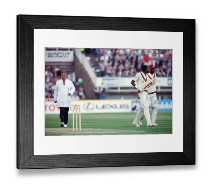 Framed Print : Texaco Trophy - 1st One Day International England v West Indies at Old Trafford