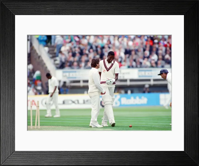 Framed Print : Texaco Trophy - 1st One Day International England v West Indies at Old Trafford