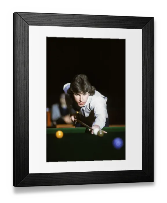 Framed Print : Benson and Hedges Championship at Wembley. Canadian snooker player Kirk Stevens in