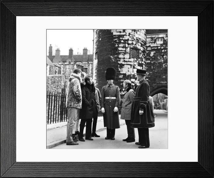 Framed Print : The Beach Boys visit the Tower of London. 7th November 1964 Framed Print : The Beach Boys visit the Tower of London. 7th November 1964