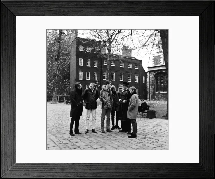 Framed Print : The Beach Boys visit the Tower of London. 7th November 1964
