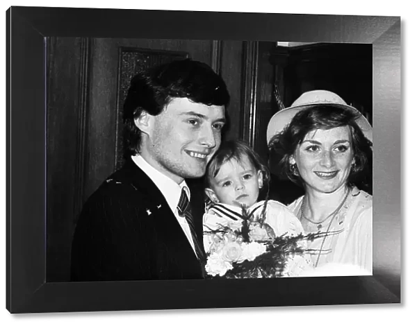Snooker player Jimmy White with his wife Maureen and daughter Lauren shortly after their