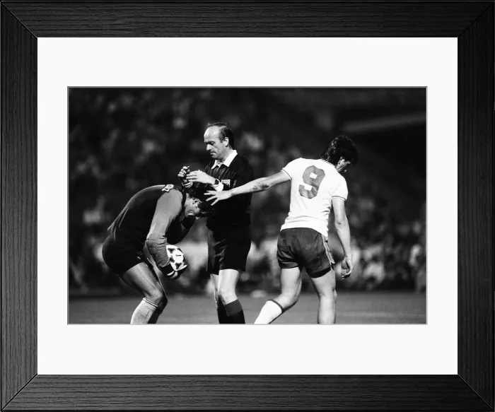 Framed Print : Hungary 1-3 England, Group 4 World Cup Qualifier, match at the Nepstadion, Budapest Framed Print : Hungary 1-3 England, Group 4 World Cup Qualifier, match at the Nepstadion, Budapest