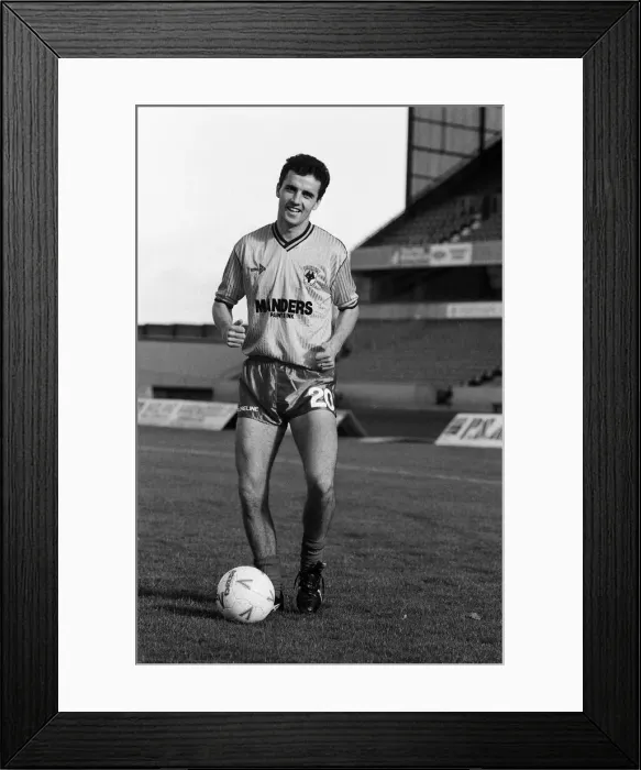 Framed Print : Wolverhampton Wanderers F. Cs new signing, Paul Cook, at the Molineux Stadium