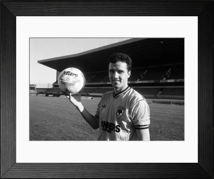 Framed Print : Wolverhampton Wanderers F. Cs new signing, Paul Cook, at the Molineux Stadium