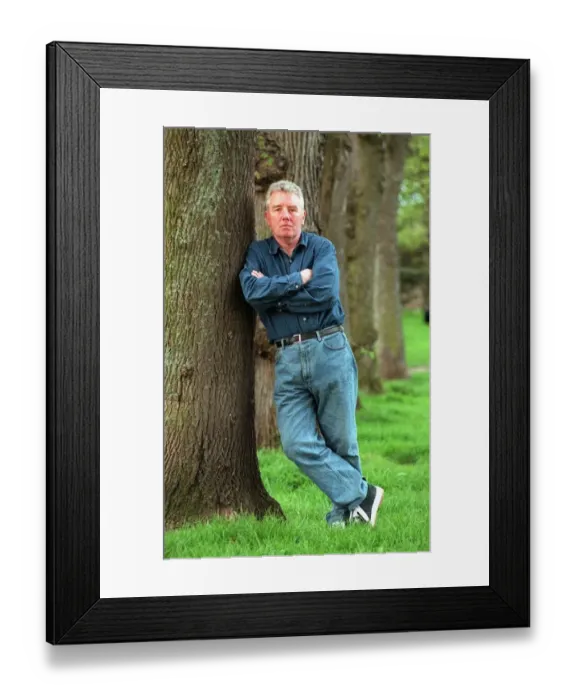 Framed Print : Jimmy Boyle who visited Renfrew United football club as part of anti drugs campaign Framed Print : Jimmy Boyle who visited Renfrew United football club as part of anti drugs campaign