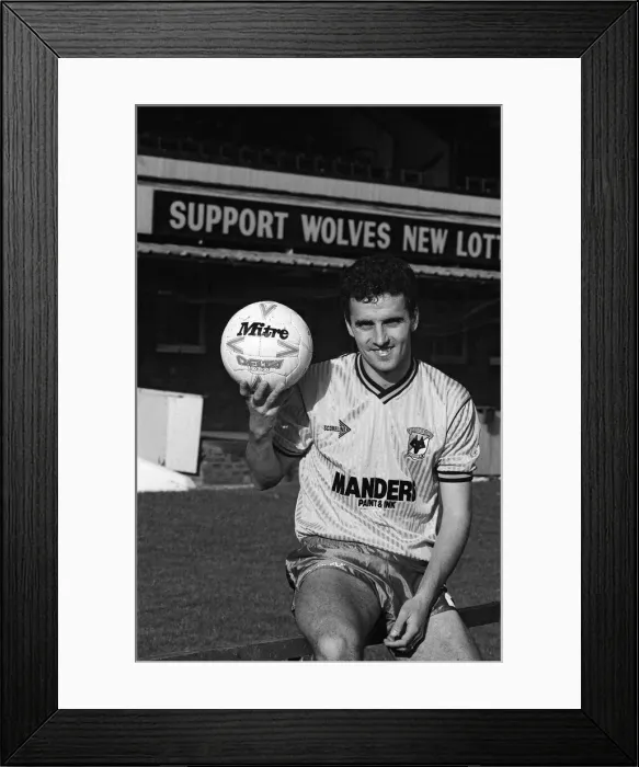 Framed Print : Wolverhampton Wanderers F. Cs new signing, Paul Cook, at the Molineux Stadium