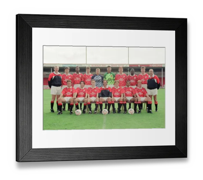 Framed Print : Walsall FC, Pre Season Photo-call, 30th July 1993. Football Team, Squad