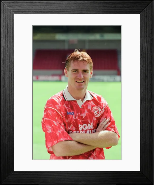 Framed Print : Walsall FFC, Pre Season Photo-call, 30th July 1993. Dean Smith, Walsall FC Player Framed Print : Walsall FFC, Pre Season Photo-call, 30th July 1993. Dean Smith, Walsall FC Player
