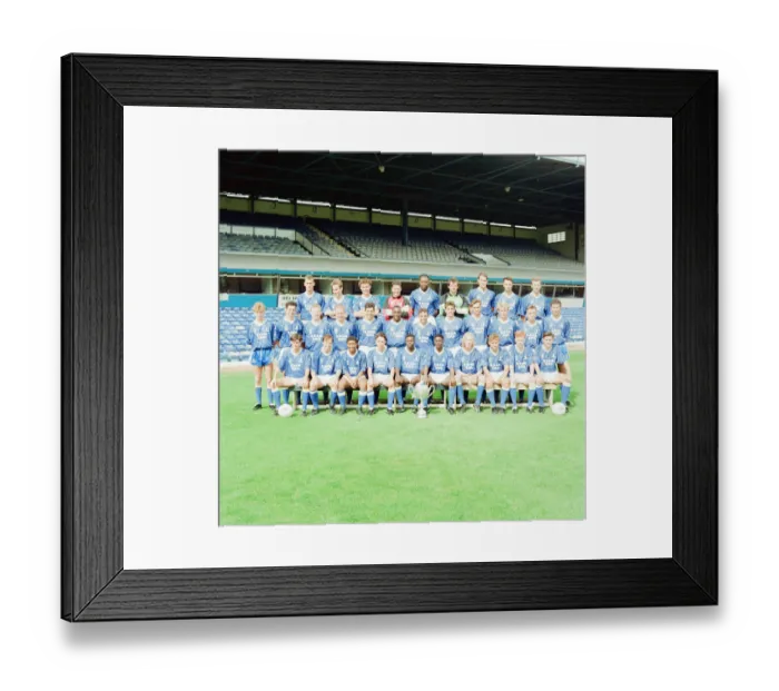 Framed Print : Birmingham City FC, Pre Season Photo-call, 23rd August 1991. Football Team, Squad