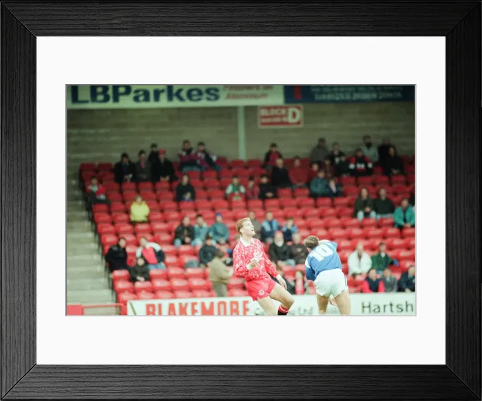 Framed Print : Walsall 1-1 Gillingham, league match at Banks Stadium, Saturday 16th January 1993 Framed Print : Walsall 1-1 Gillingham, league match at Banks Stadium, Saturday 16th January 1993