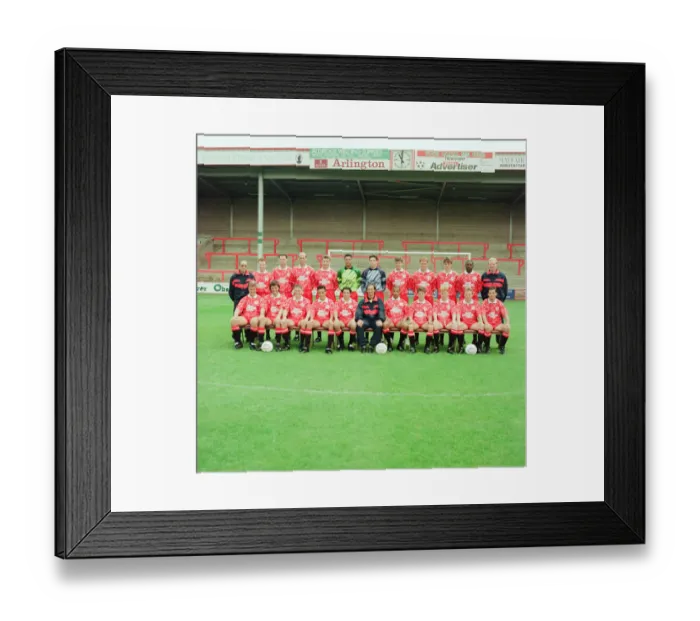 Framed Print : Walsall FC, Pre Season Photo-call, 12th August 1992. Football Team, Squad. Walsall FC Framed Print : Walsall FC, Pre Season Photo-call, 12th August 1992. Football Team, Squad. Walsall FC