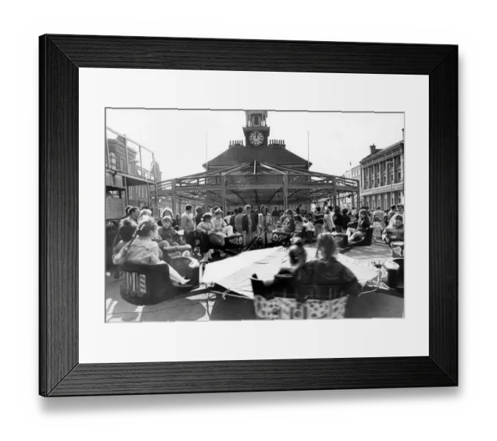Framed Print : Stockton Market, North East England, 27th March 1989 Framed Print : Stockton Market, North East England, 27th March 1989