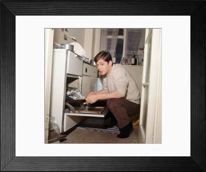Framed Print : Georgie Fame at home. 10th January 1965