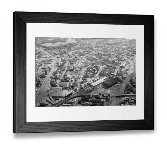 Framed Print : Aerial Pix, Huddersfield, West Yorkshire, England, 19th September 1986 Framed Print : Aerial Pix, Huddersfield, West Yorkshire, England, 19th September 1986