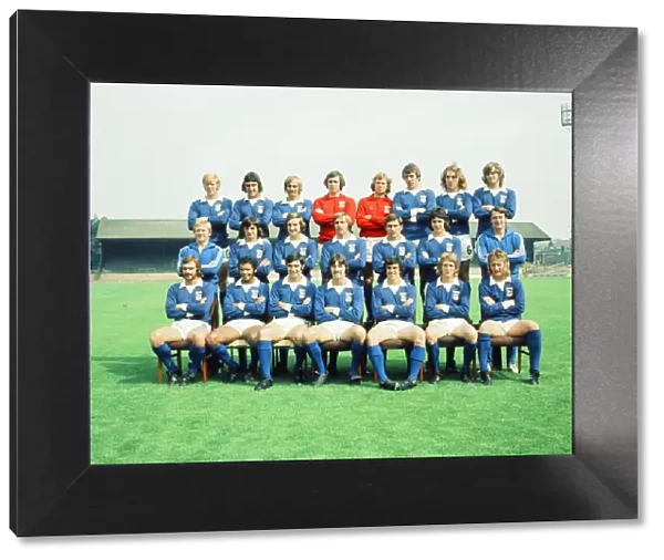 Ipswich Town, Football Team, August 1974. Back Row (left to right) Geoff Hammond