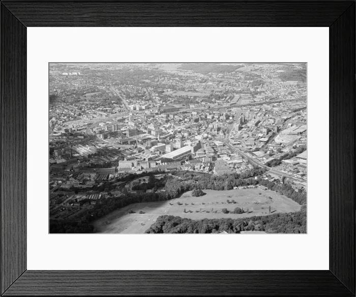 Framed Print : Aerial Pix, Huddersfield, West Yorkshire, England, 19th September 1986 Framed Print : Aerial Pix, Huddersfield, West Yorkshire, England, 19th September 1986