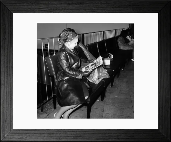 Framed Print : Zsa Zsa Gabor reads an article in the Daily Mirror regarding a dispute she had in Monte Framed Print : Zsa Zsa Gabor reads an article in the Daily Mirror regarding a dispute she had in Monte