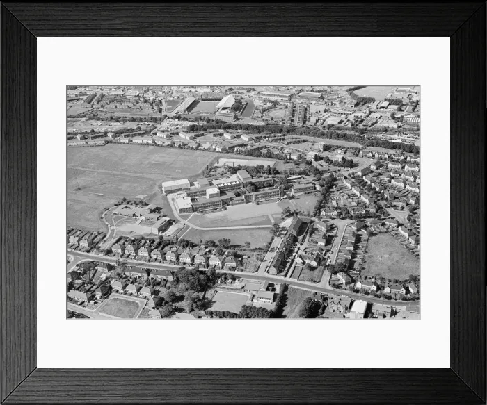 Framed Print : Aerial Pix, Huddersfield, West Yorkshire, England, 19th September 1986 Framed Print : Aerial Pix, Huddersfield, West Yorkshire, England, 19th September 1986