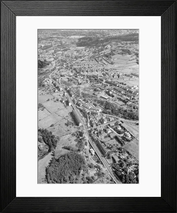Framed Print : Aerial Pix, Huddersfield, West Yorkshire, England, 19th September 1986