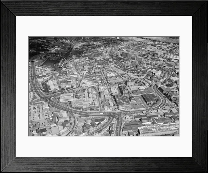 Framed Print : Aerial Pix, Huddersfield, West Yorkshire, England, 19th September 1986